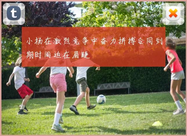 小杨在激烈竞争中奋力拼搏合同到期时间迫在眉睫